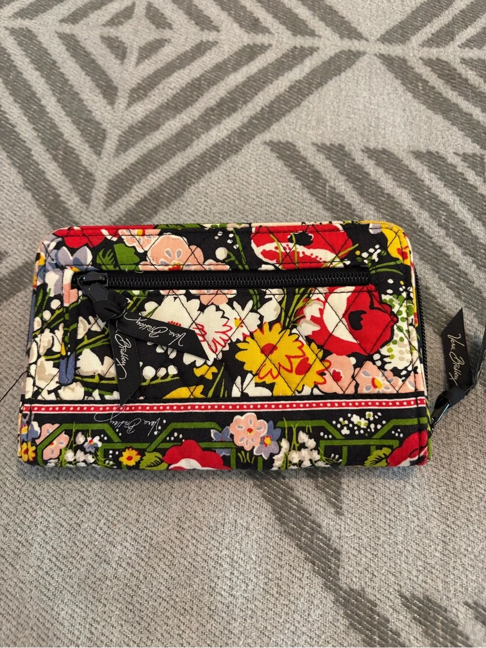 Vera Bradley Poppy Fields Turn Lock Wallet